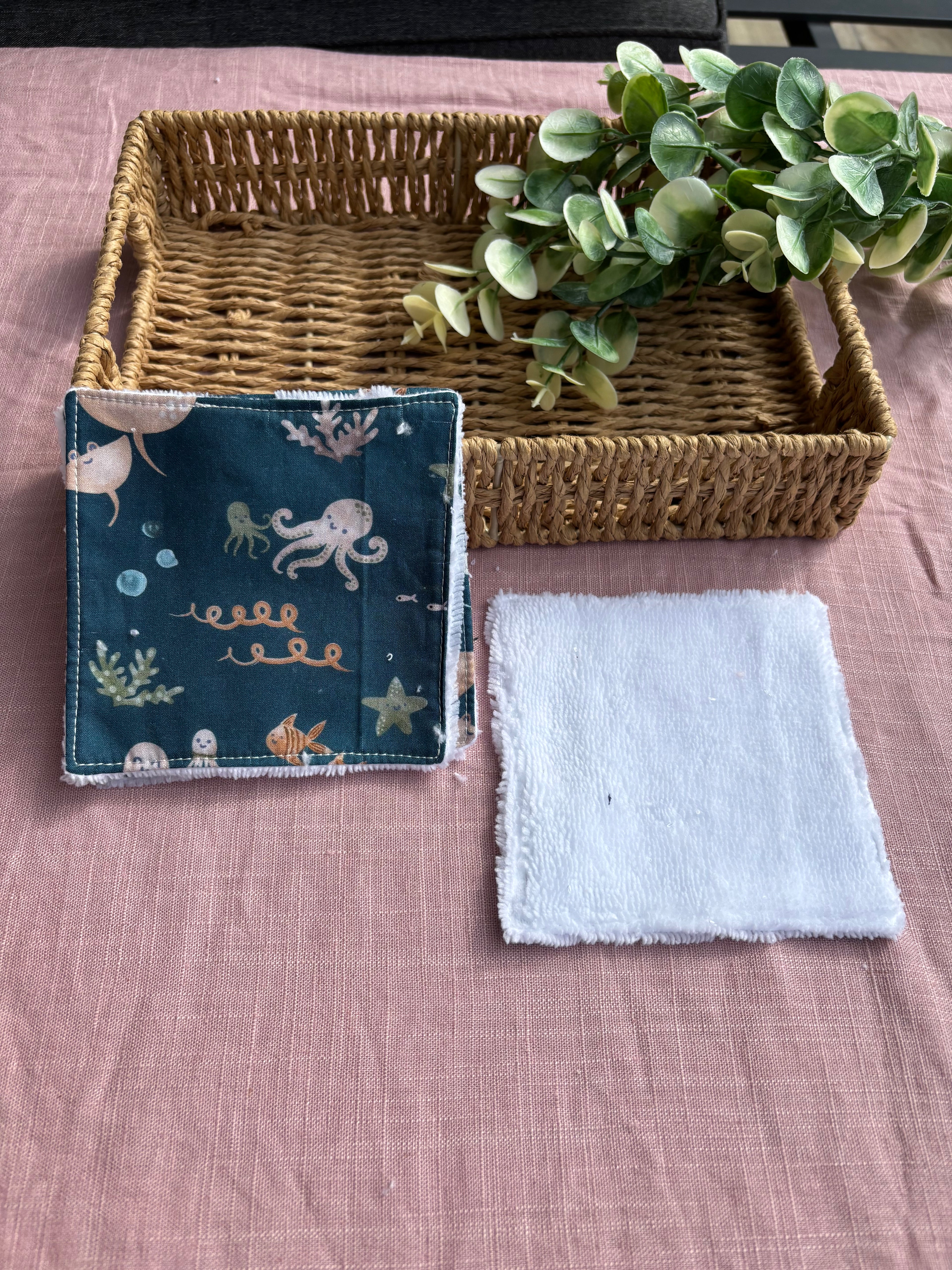 Lot de 3 Lingettes lavables