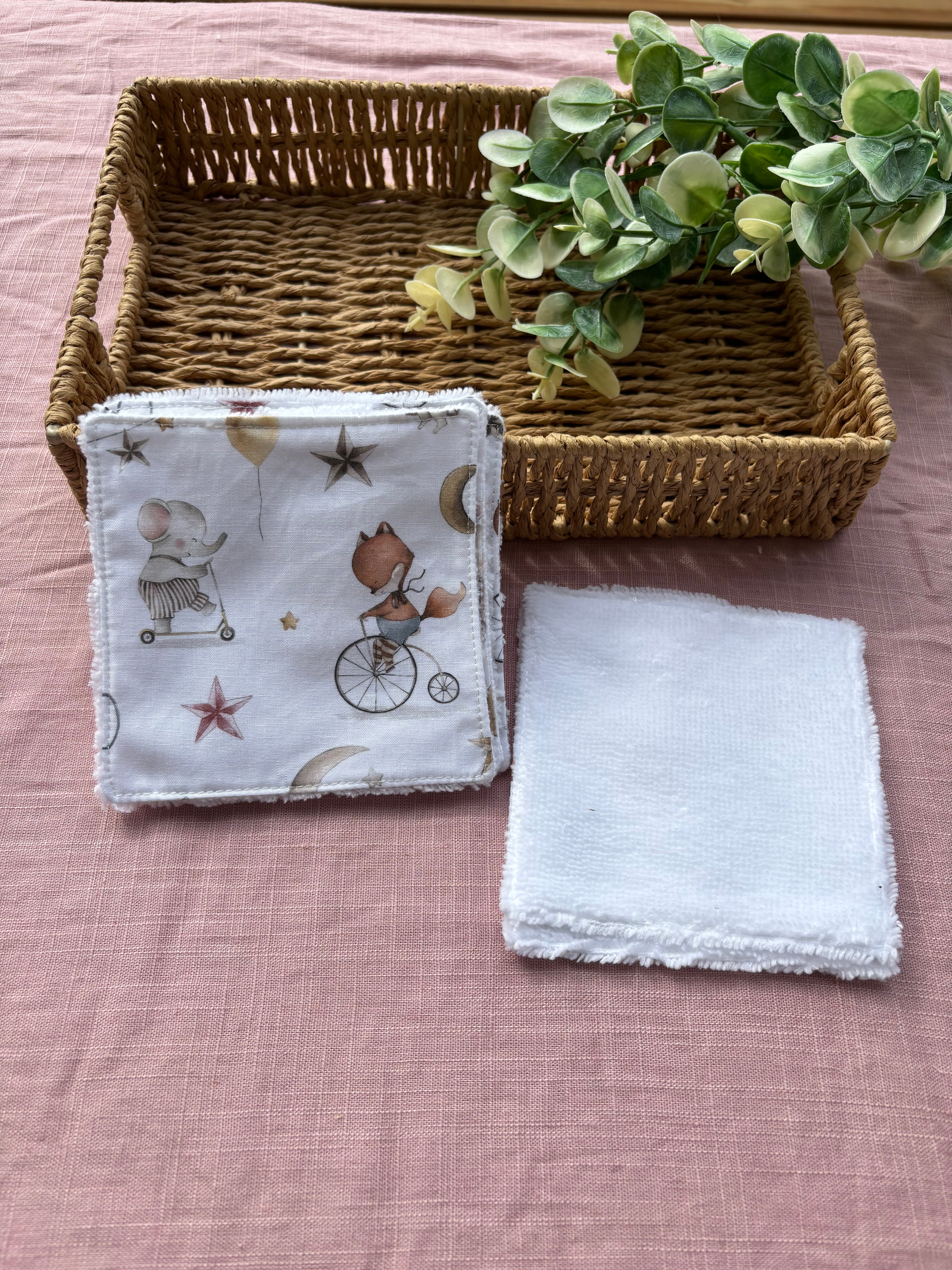 Lot de 5 Lingettes lavables