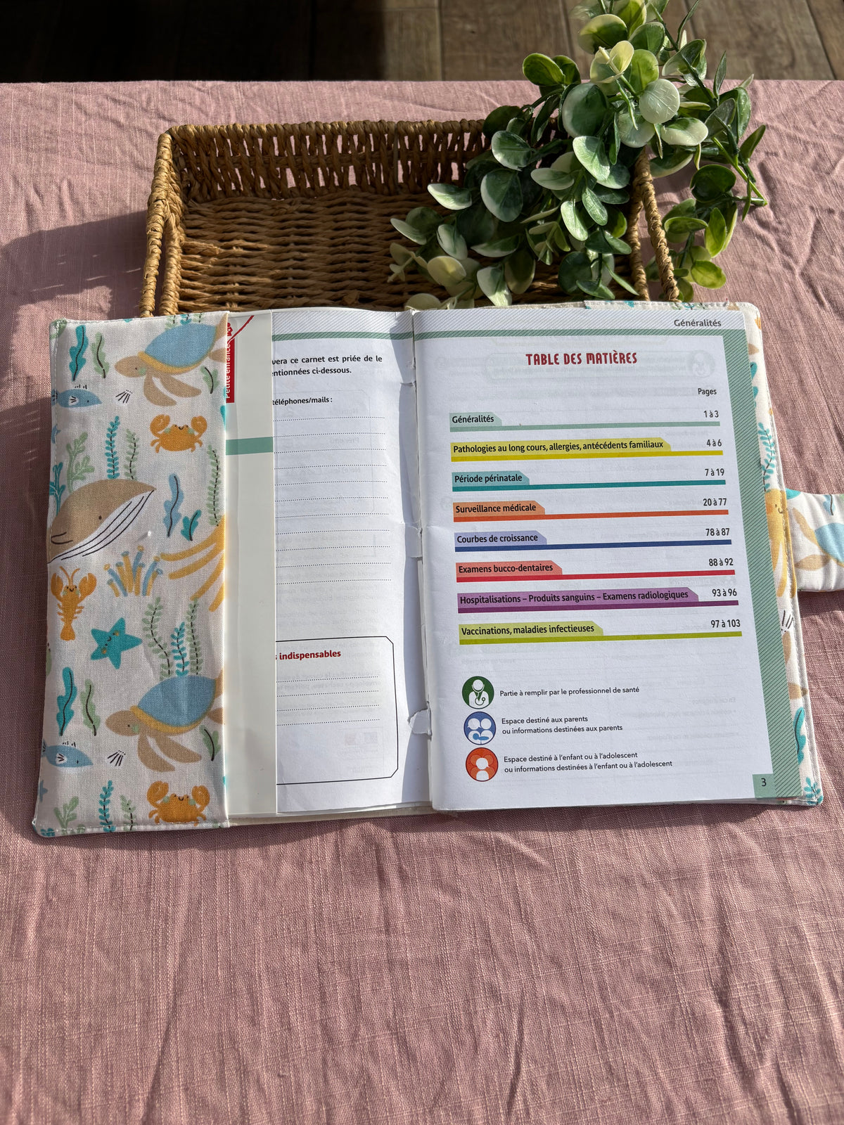 Protège carnet de santé