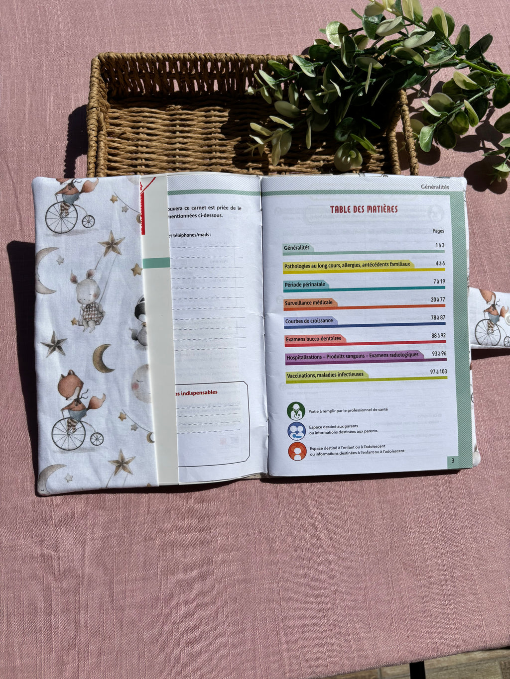 Protège carnet de santé
