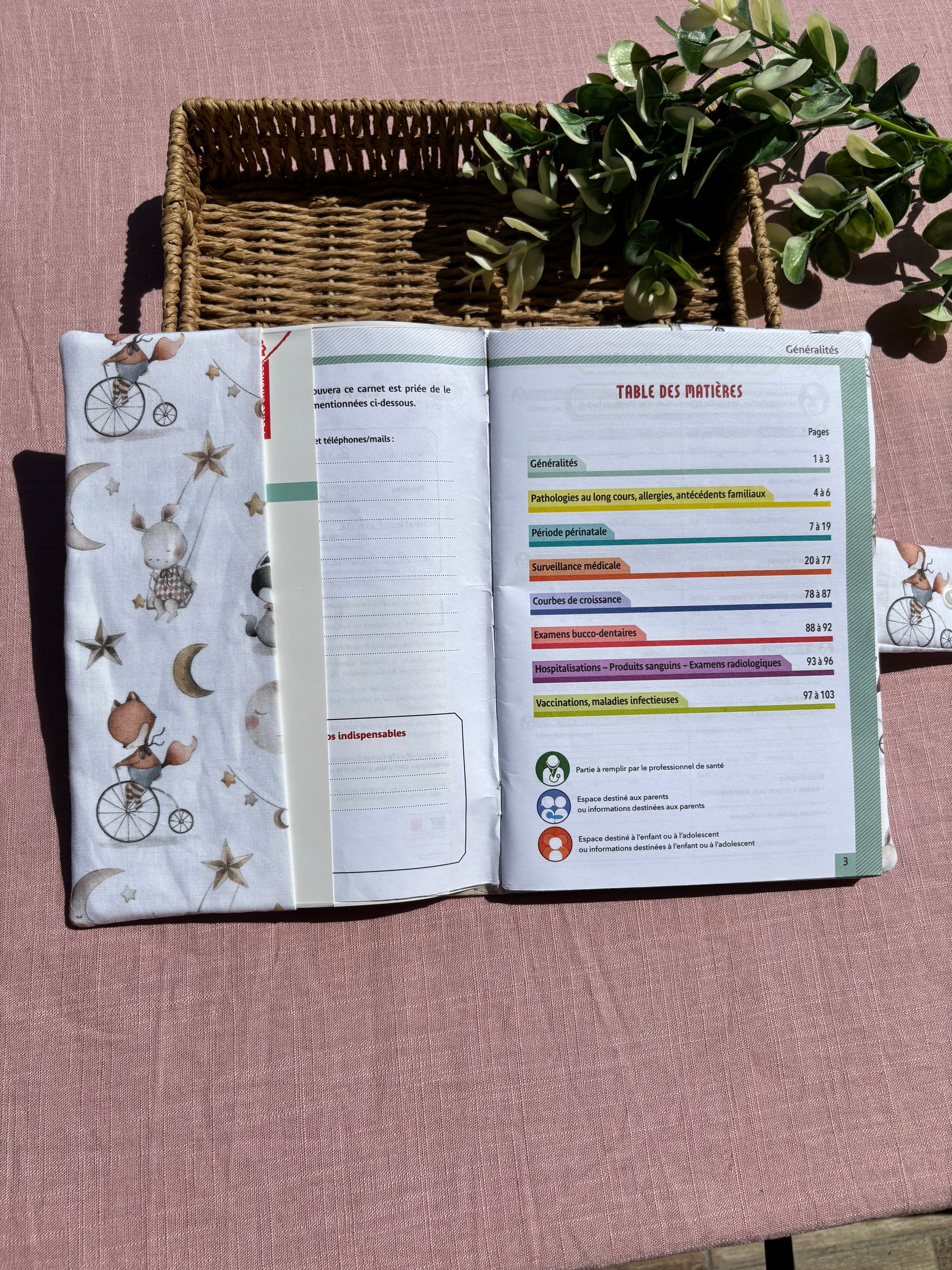 Protège carnet de santé