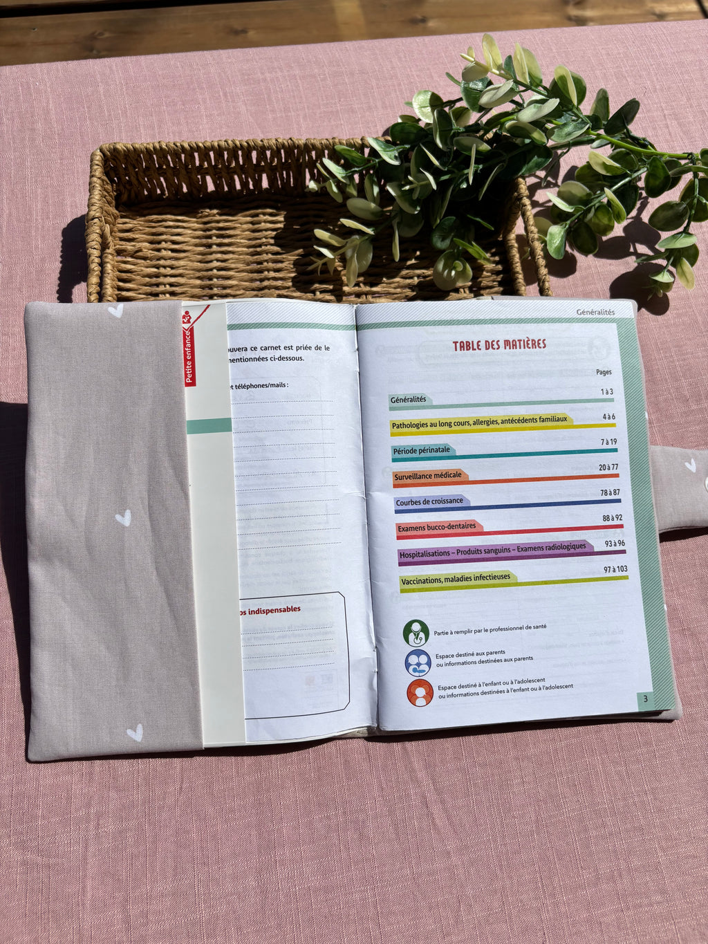Protège carnet de santé