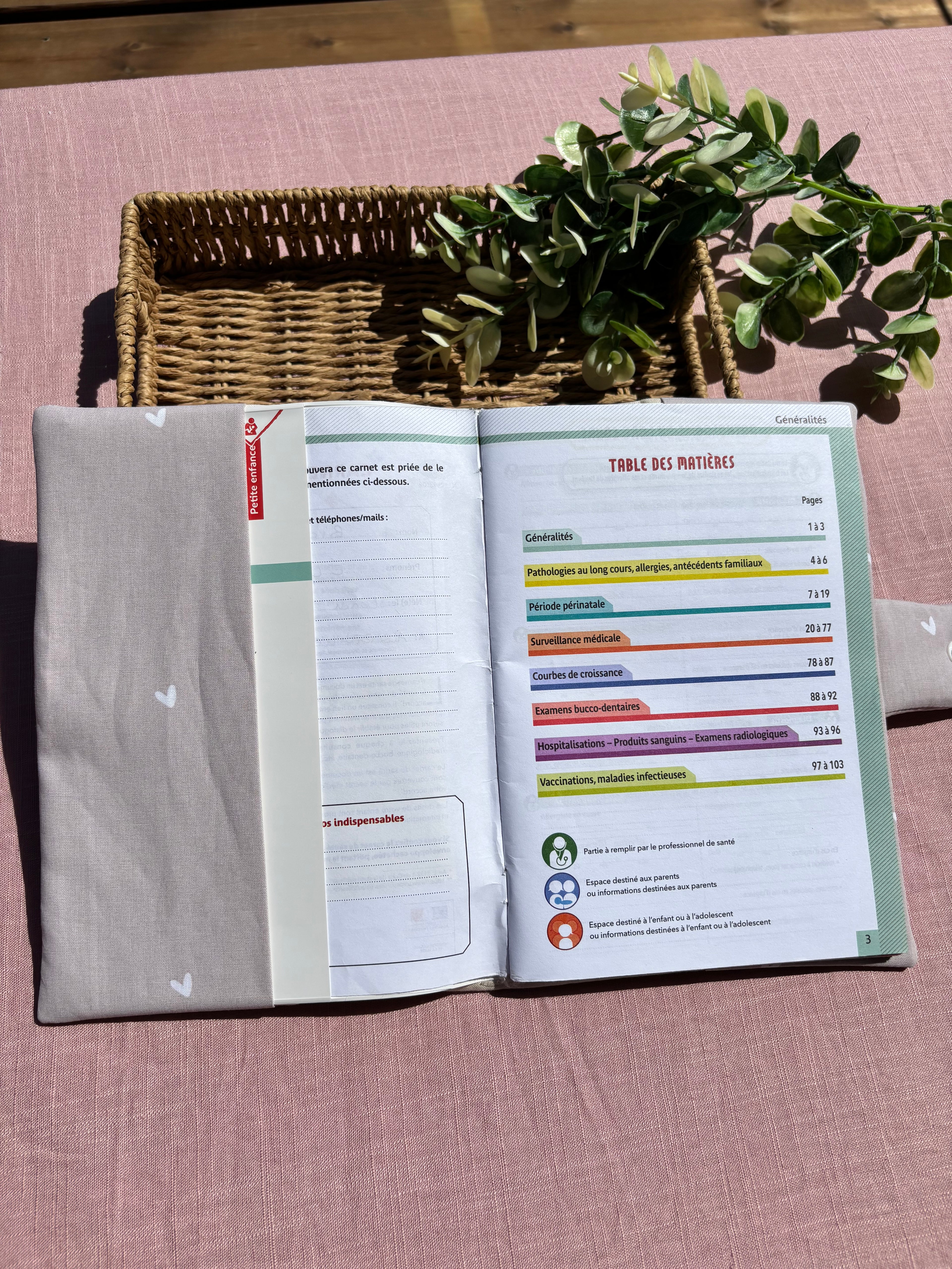 Protège carnet de santé
