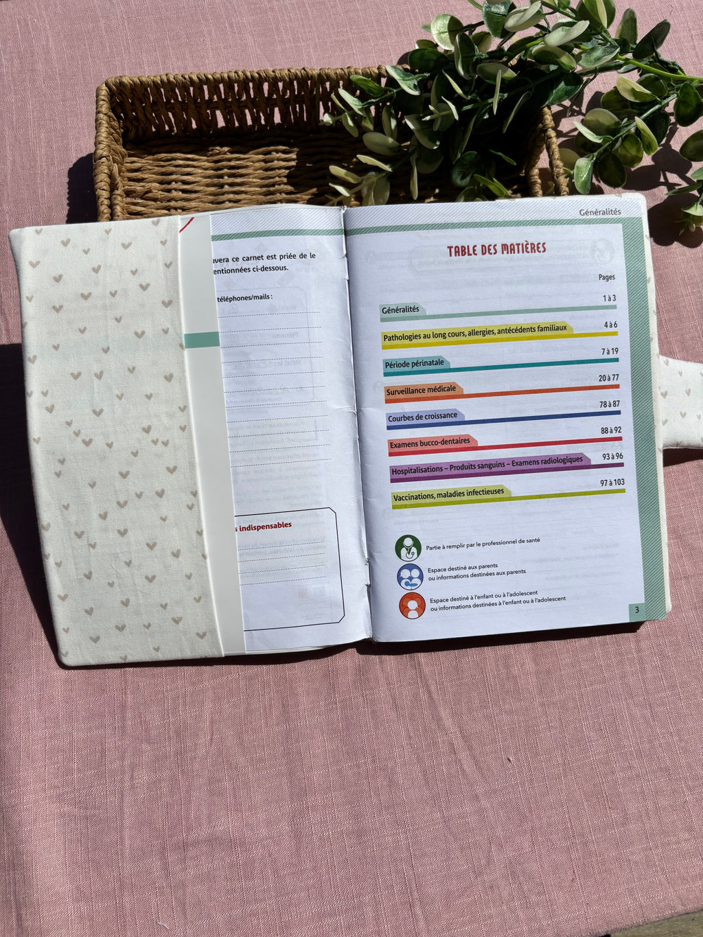Protège carnet de santé