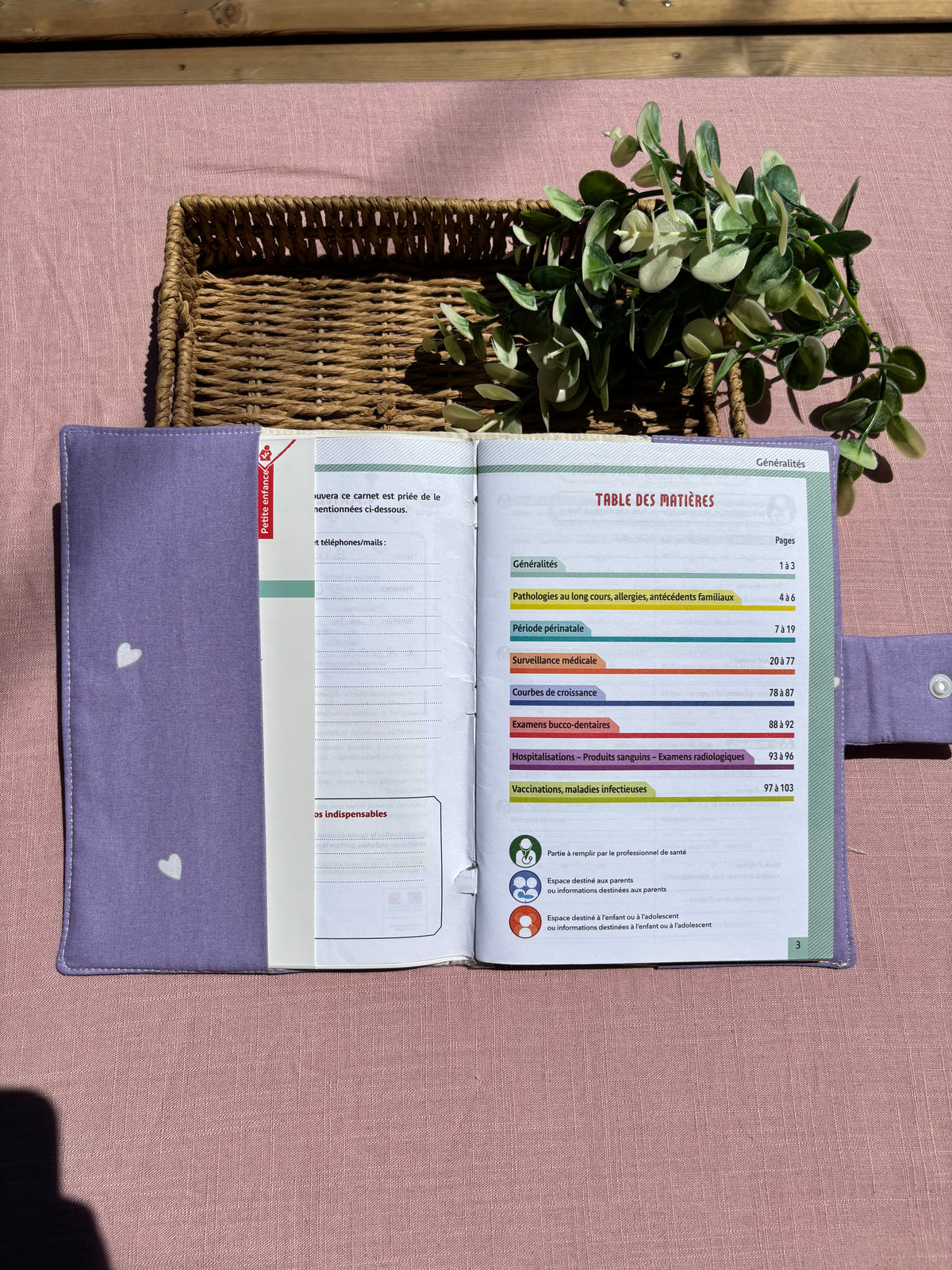 Protège carnet de santé