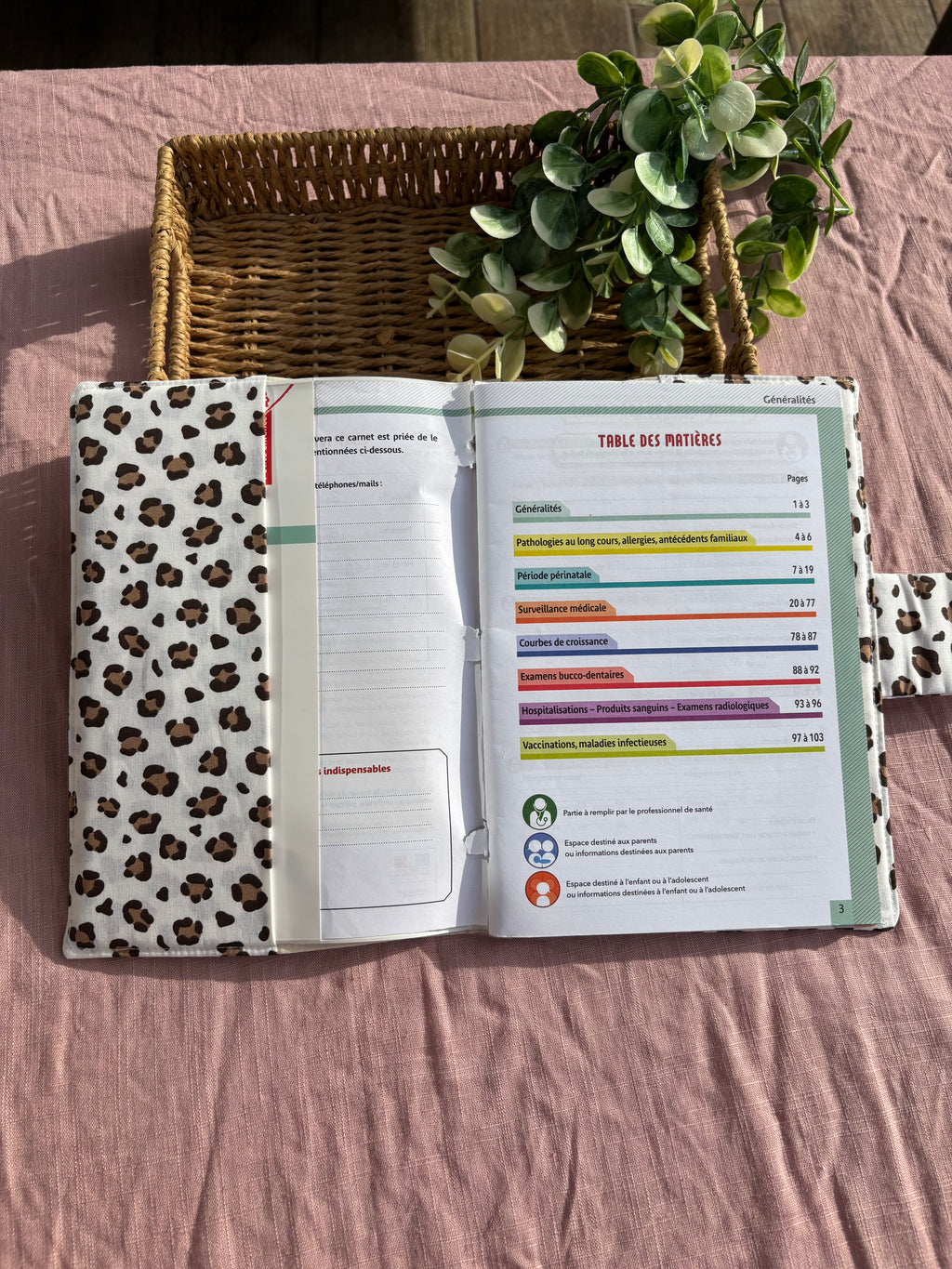 Protège carnet de santé