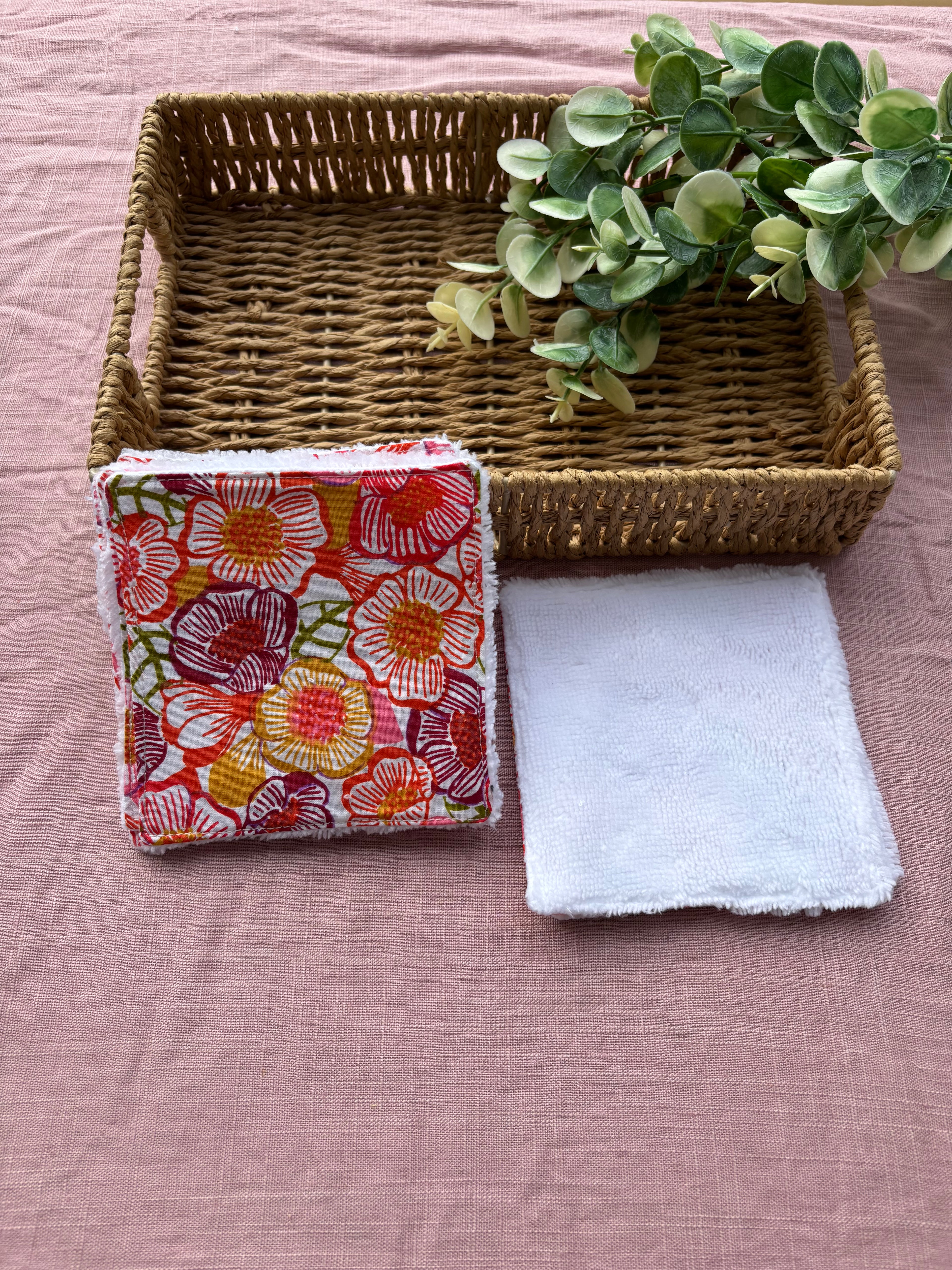 Lot de 6 lingettes lavables