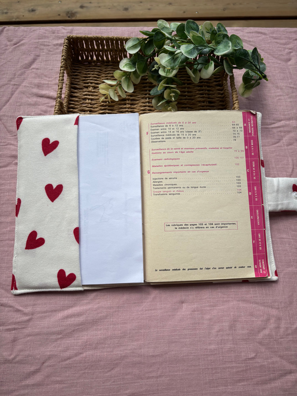 Protège carnet de santé