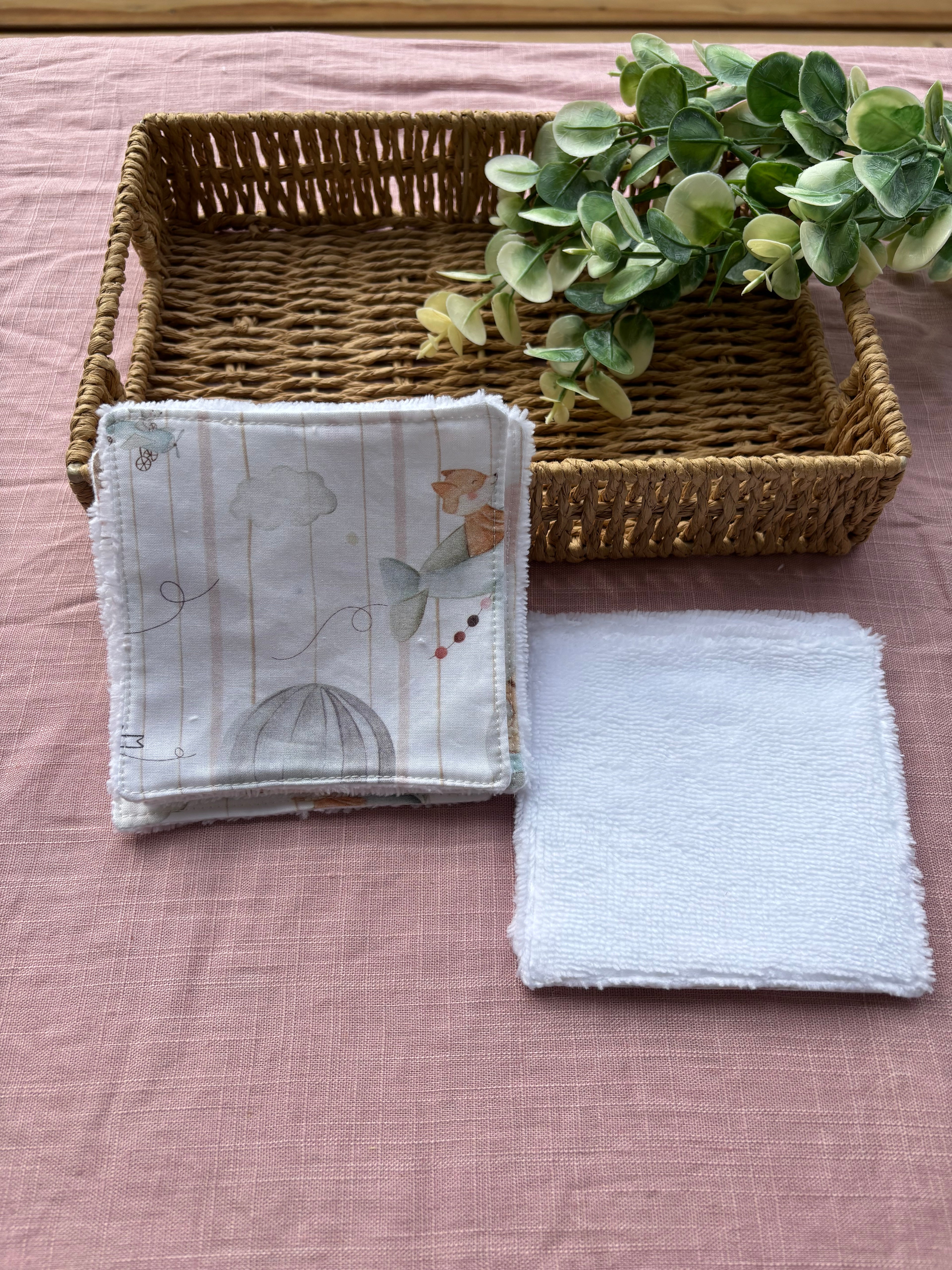 Lot de 6 Lingettes lavables