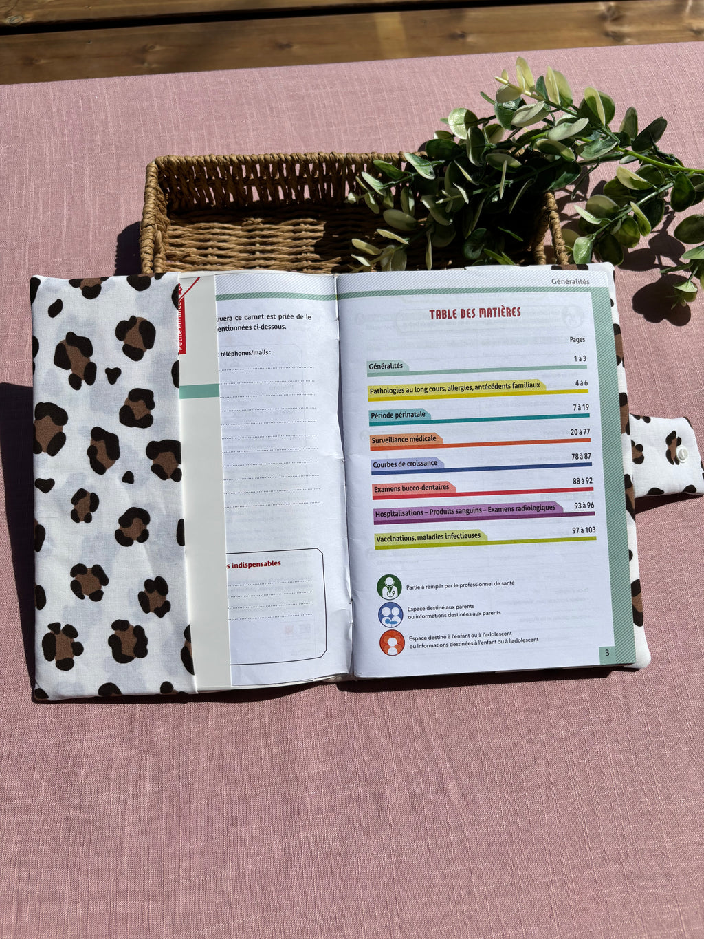 Protège carnet de santé