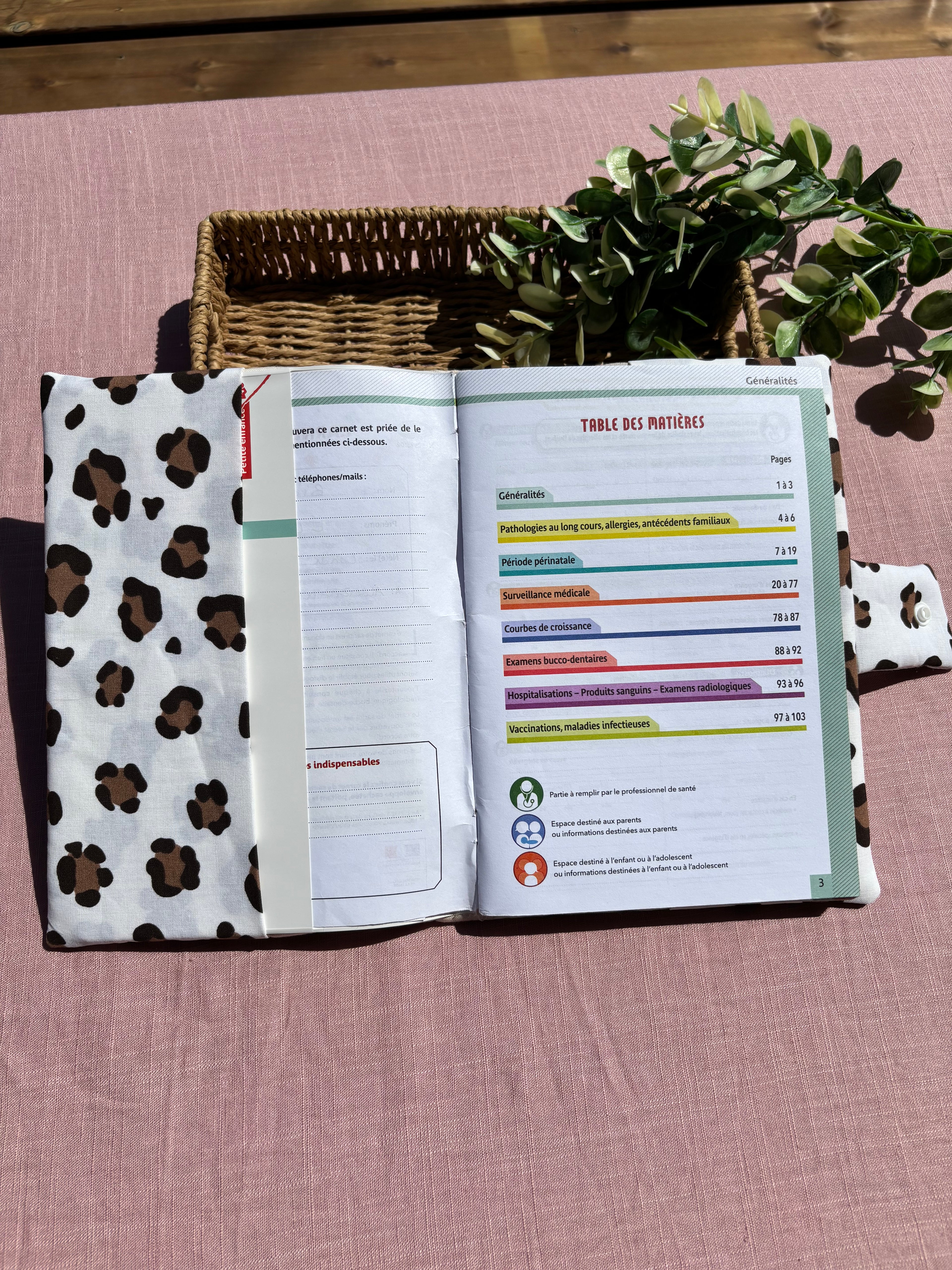 Protège carnet de santé