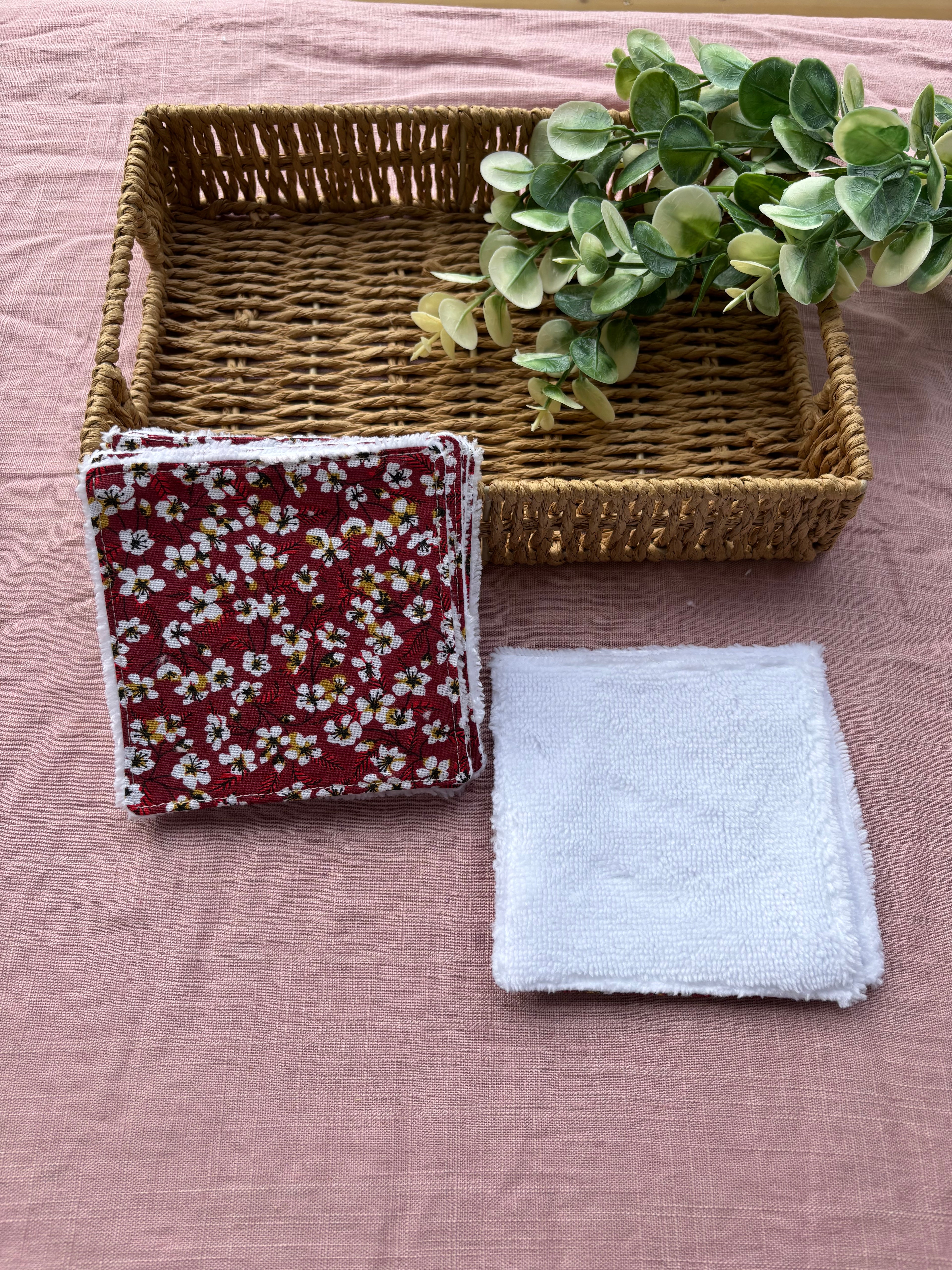 Lot de 6 lingettes lavables