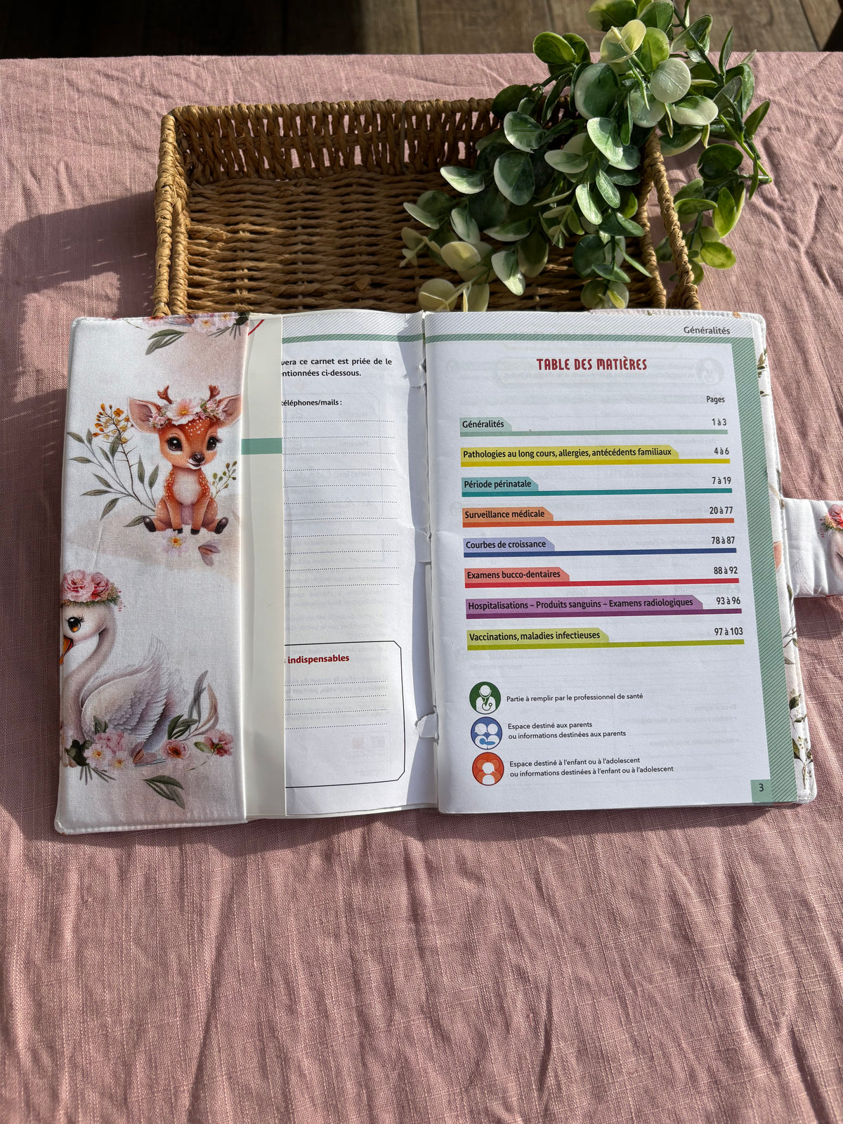 Protège carnet de santé