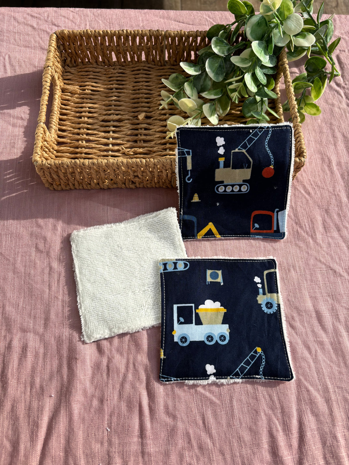 Lot de 3 Lingettes lavables