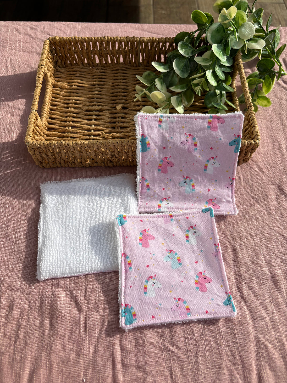 Lot de 3 Lingettes lavables