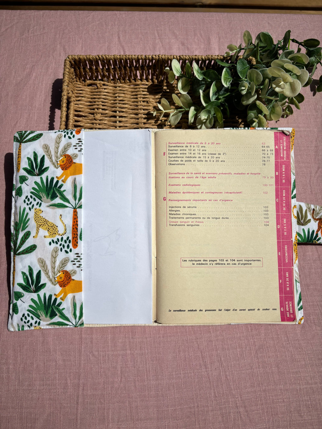 Protège carnet de santé