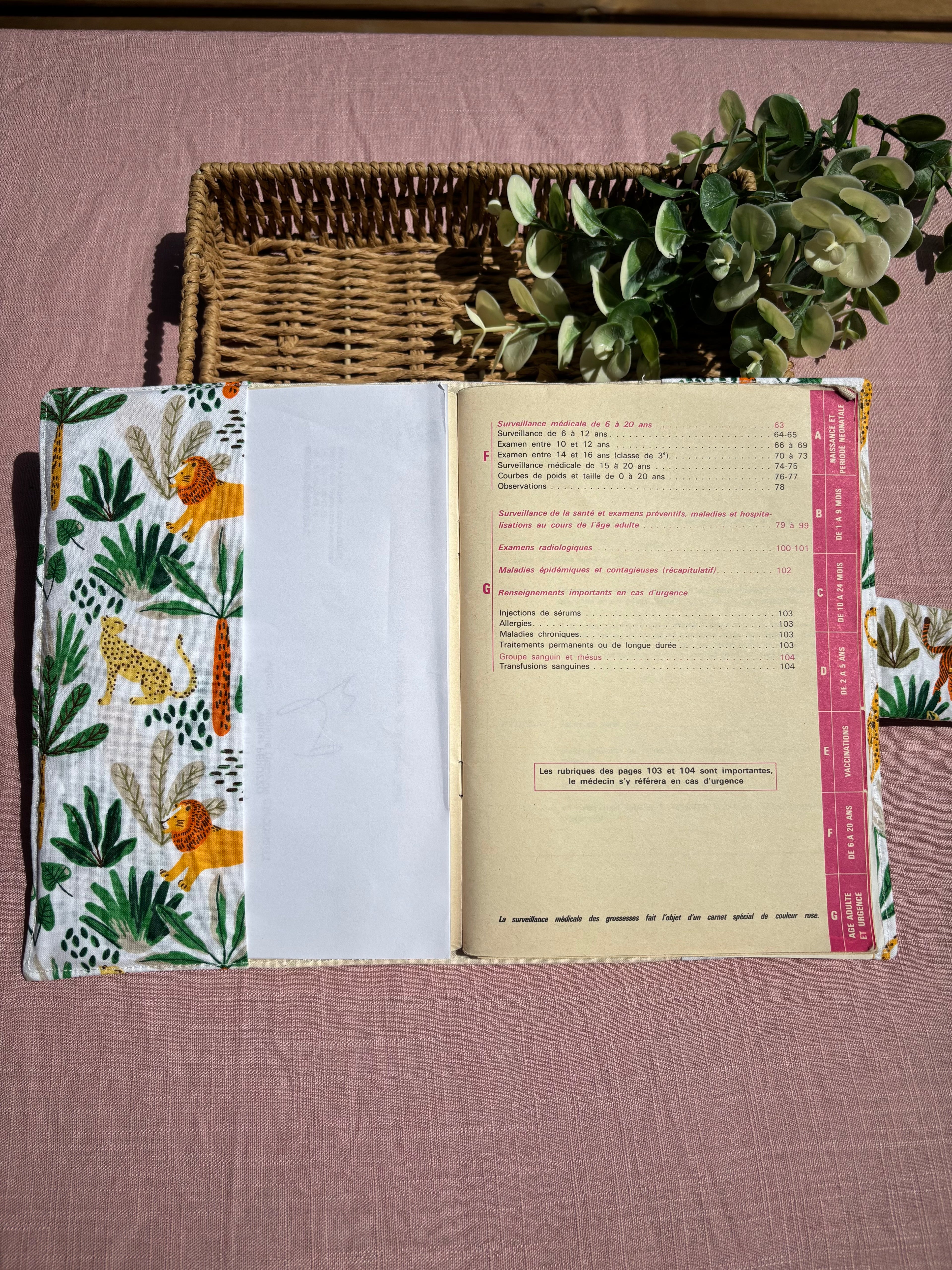 Protège carnet de santé