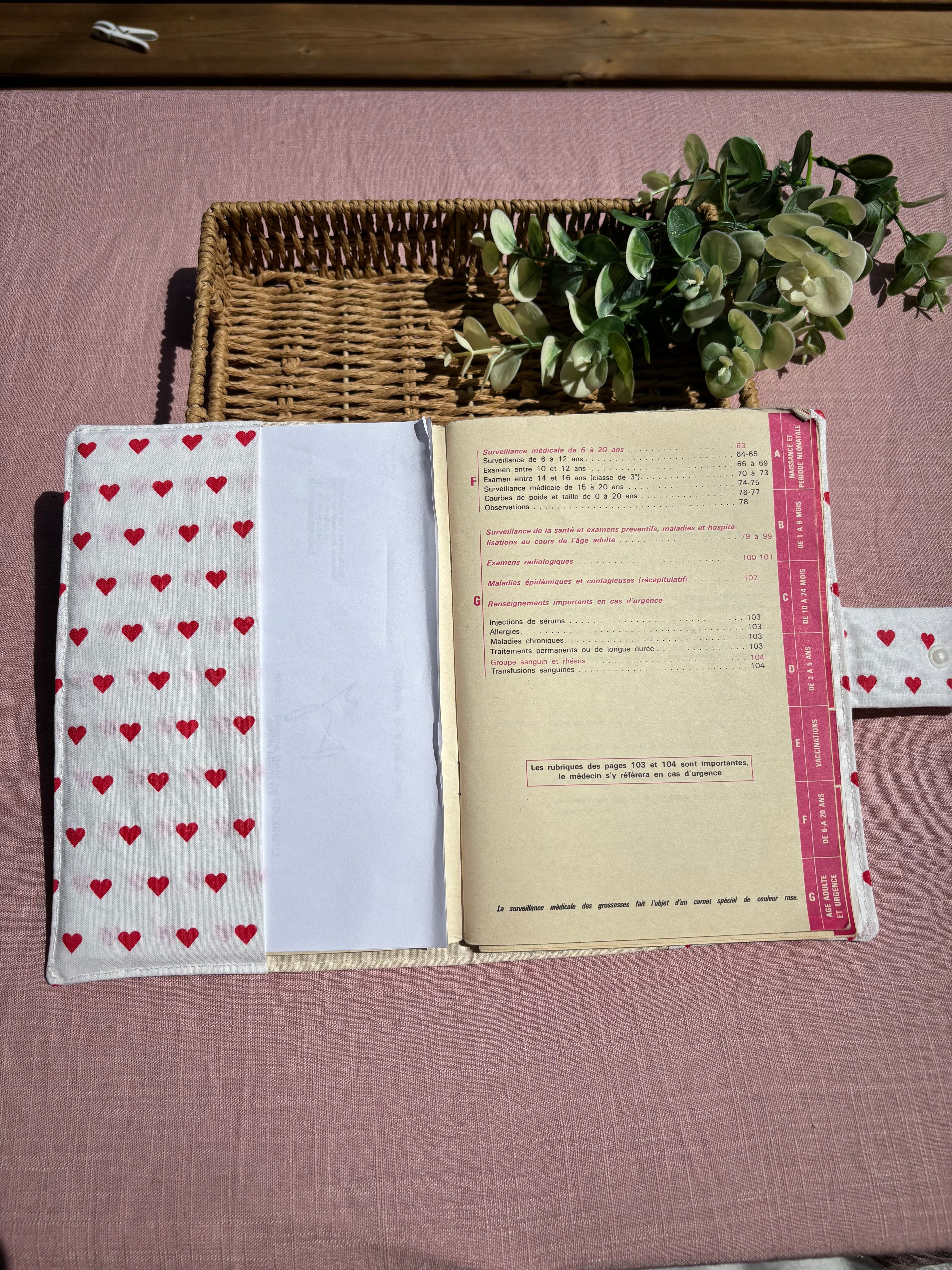 Protège carnet de santé