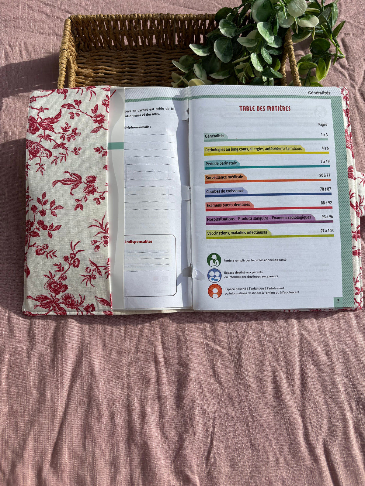 Protège carnet de santé