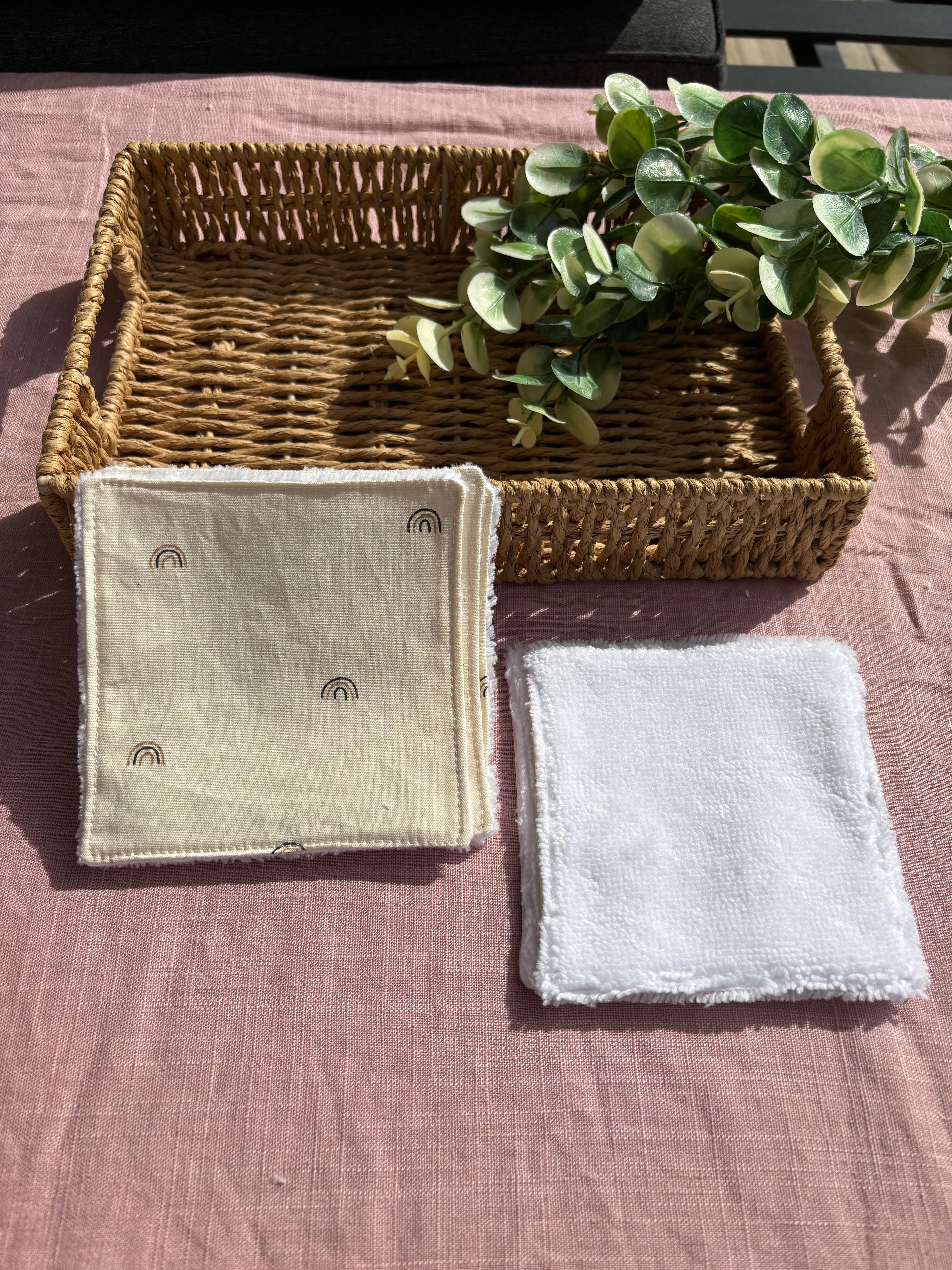 Lot de 5 Lingettes lavables