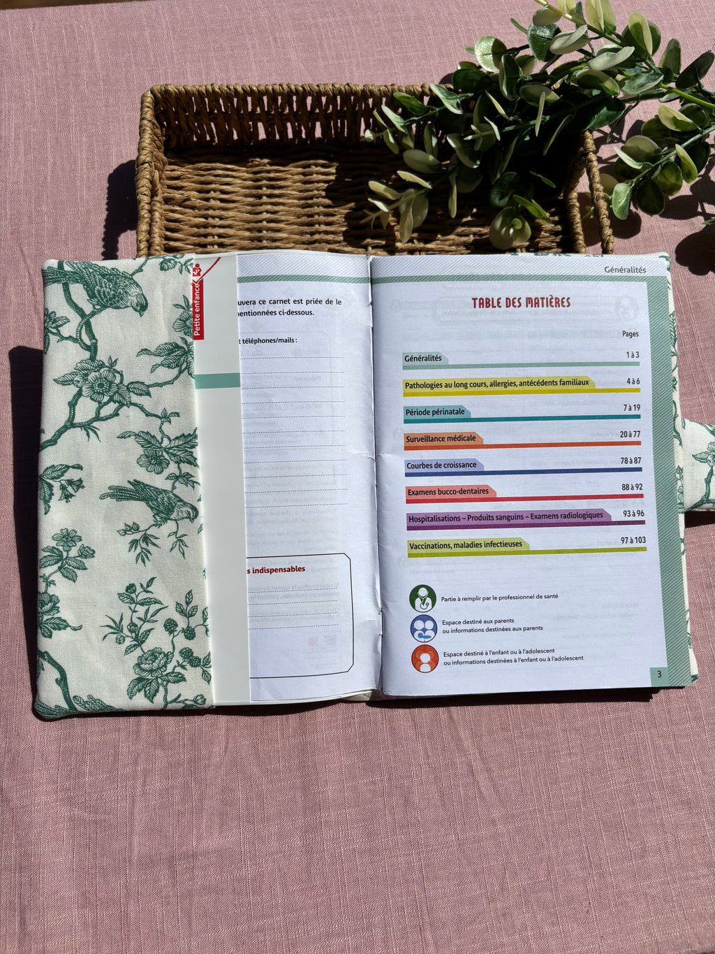 Protège carnet de santé