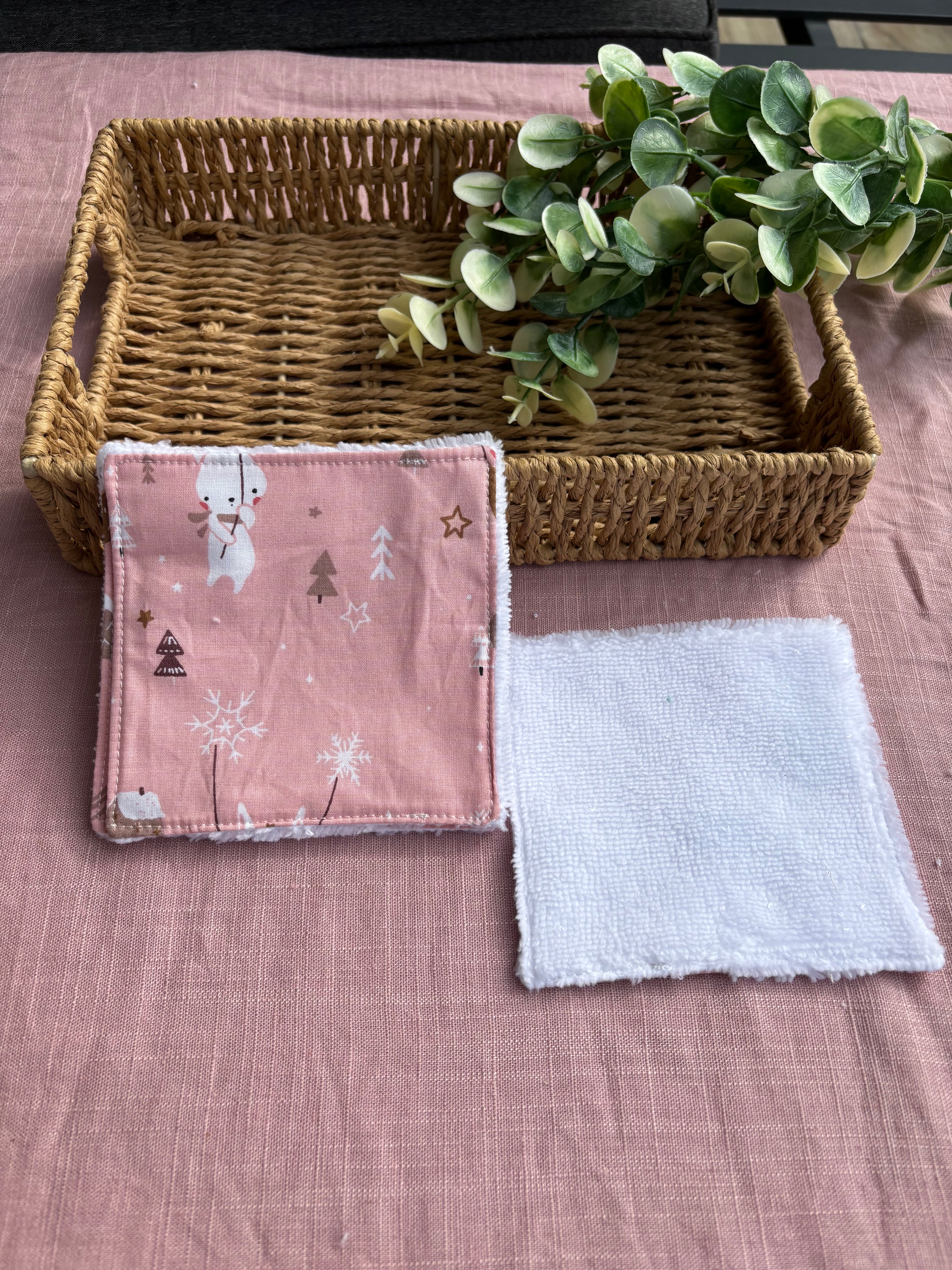 Lot de 3 Lingettes lavables